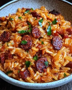 Riz au Chorizo et à la Tomate réconfortant